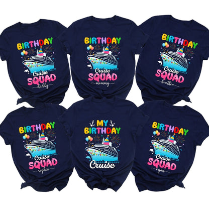 It's My Birthday Cruise Custom Family Matching T Shirts, Custom Birthday Cruise Matching Shirts For Family ET0386