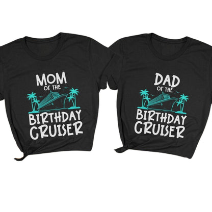 Cruising Into My 80th Birthday Custom Matching Family T Shirt, Custom Family Birthday Cruise Matching Shirts ET1108