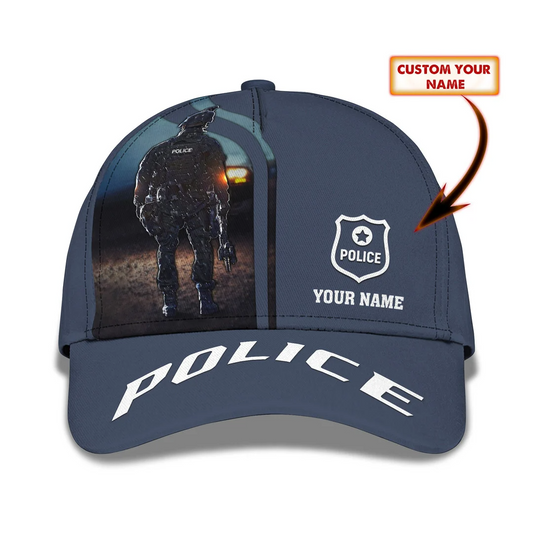 Police Classic Cap Custom Police 3D Baseball Cap Gift For Police CA0346