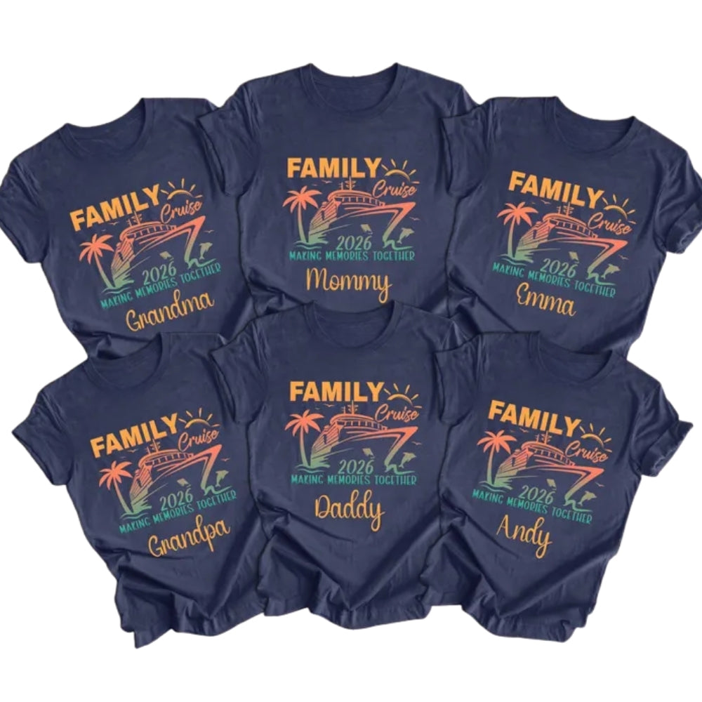 Personalized Family Cruise Matching T Shirts, Custom Family Cruise Shirts ET0089