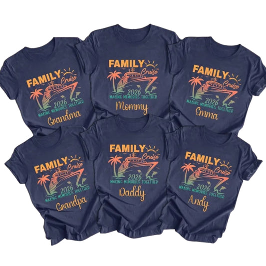 Personalized Family Cruise Matching T Shirts, Custom Family Cruise Shirts ET0089