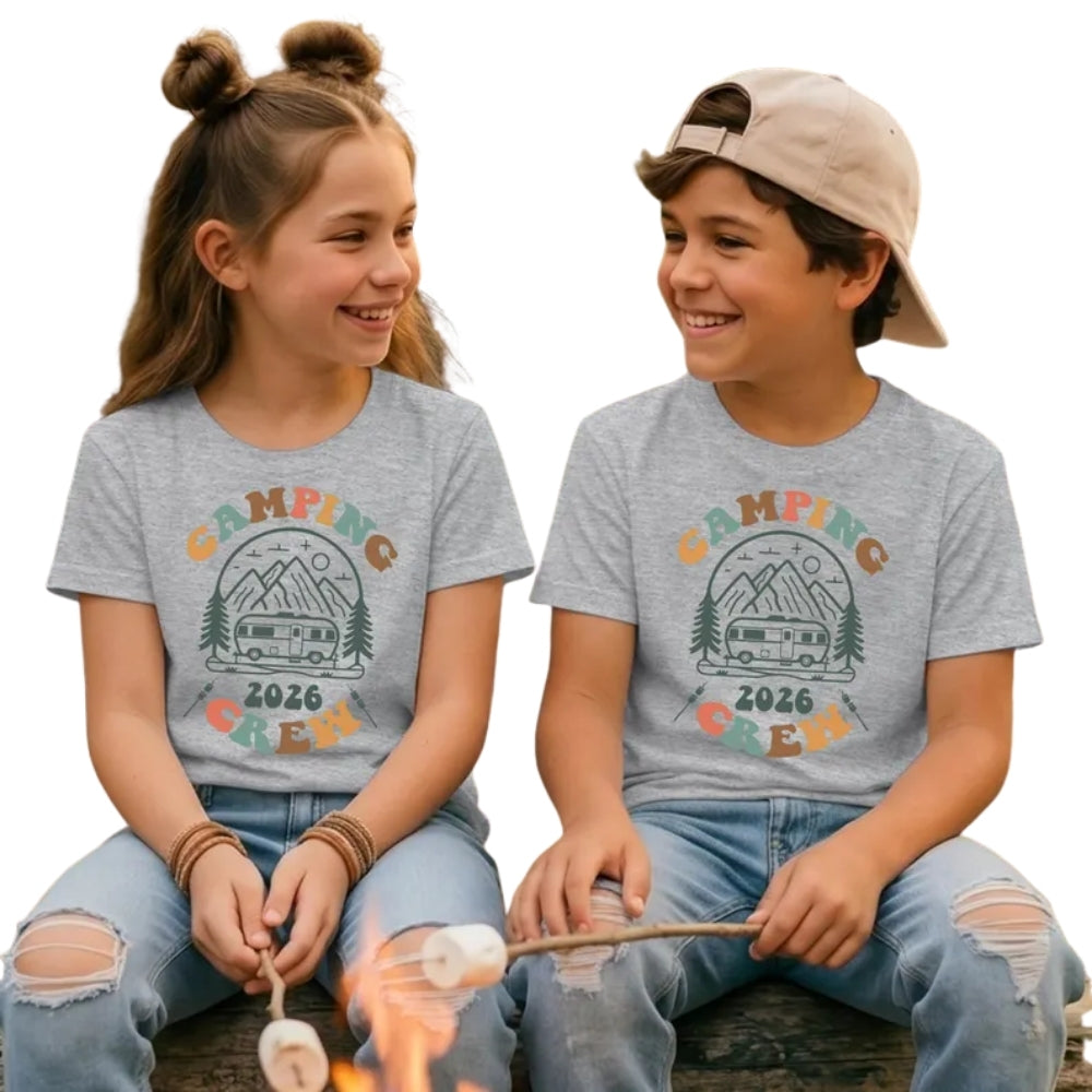 Camping Crew Custom Year Matching Cousin T Shirt, Custom Family Camp Matching Shirts ET0795