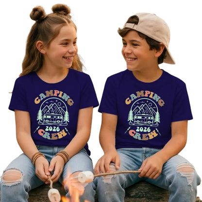 Camping Crew Custom Year Matching Cousin T Shirt, Custom Family Camp Matching Shirts ET0795