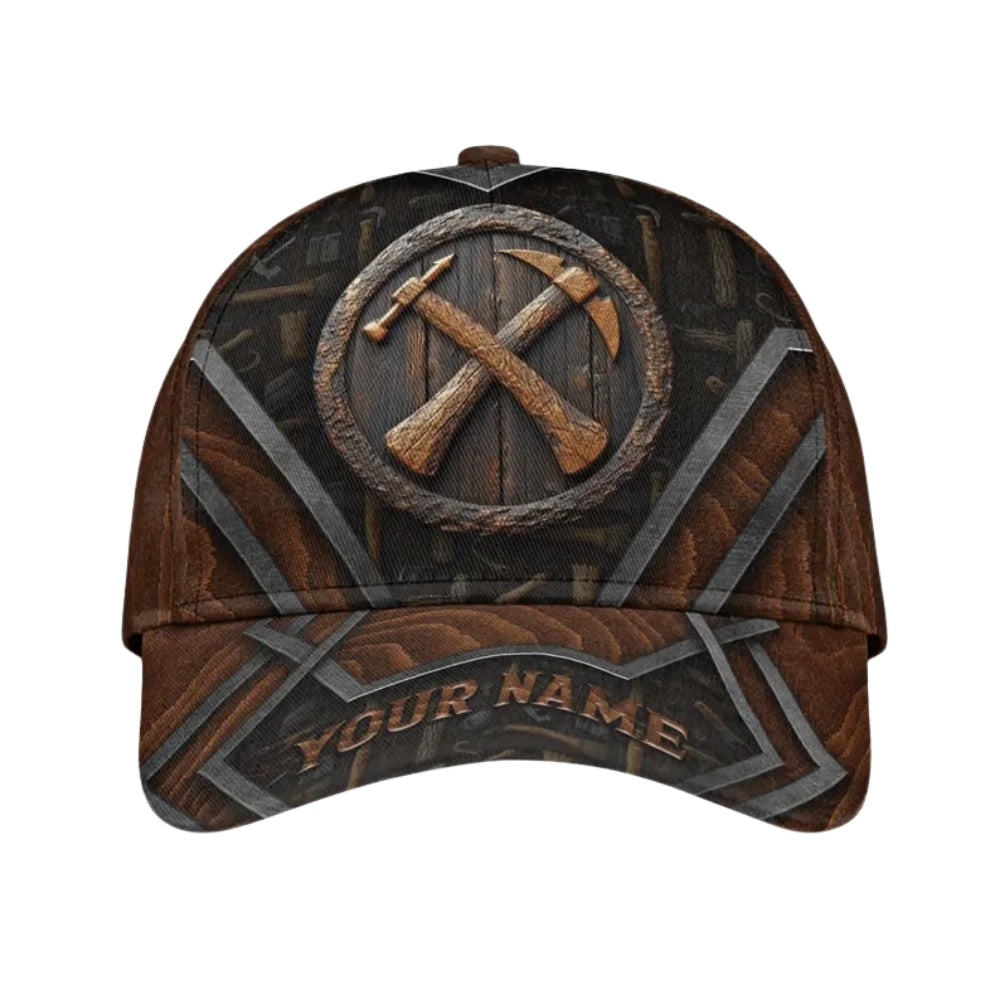 Custom Name Carpenter Baseball Cap, Custom Carpenter Hats Caps For Woodworkers CP0095