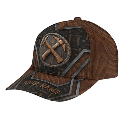Custom Name Carpenter Baseball Cap, Custom Carpenter Hats Caps For Woodworkers CP0095