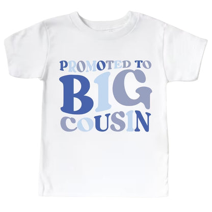 Promoted To Big Cousin Matching Baby Reveal Family T Shirts, Pregnancy Announcement Matching Family Shirts For Cousin ET0532