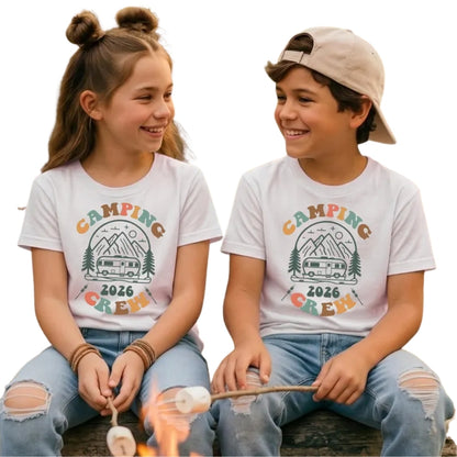 Camping Crew Custom Year Matching Cousin T Shirt, Custom Family Camp Matching Shirts ET0795
