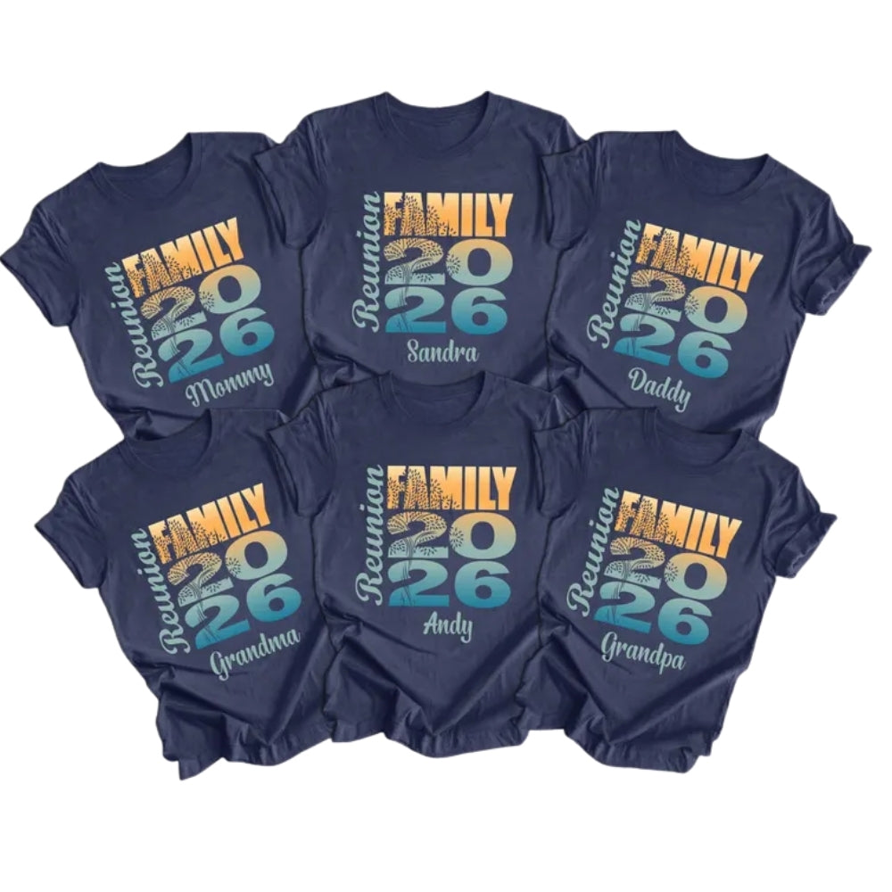 Custom Family Reunion 2026 T Shirts, Custom Family Reunion Matching Shirts ET0090