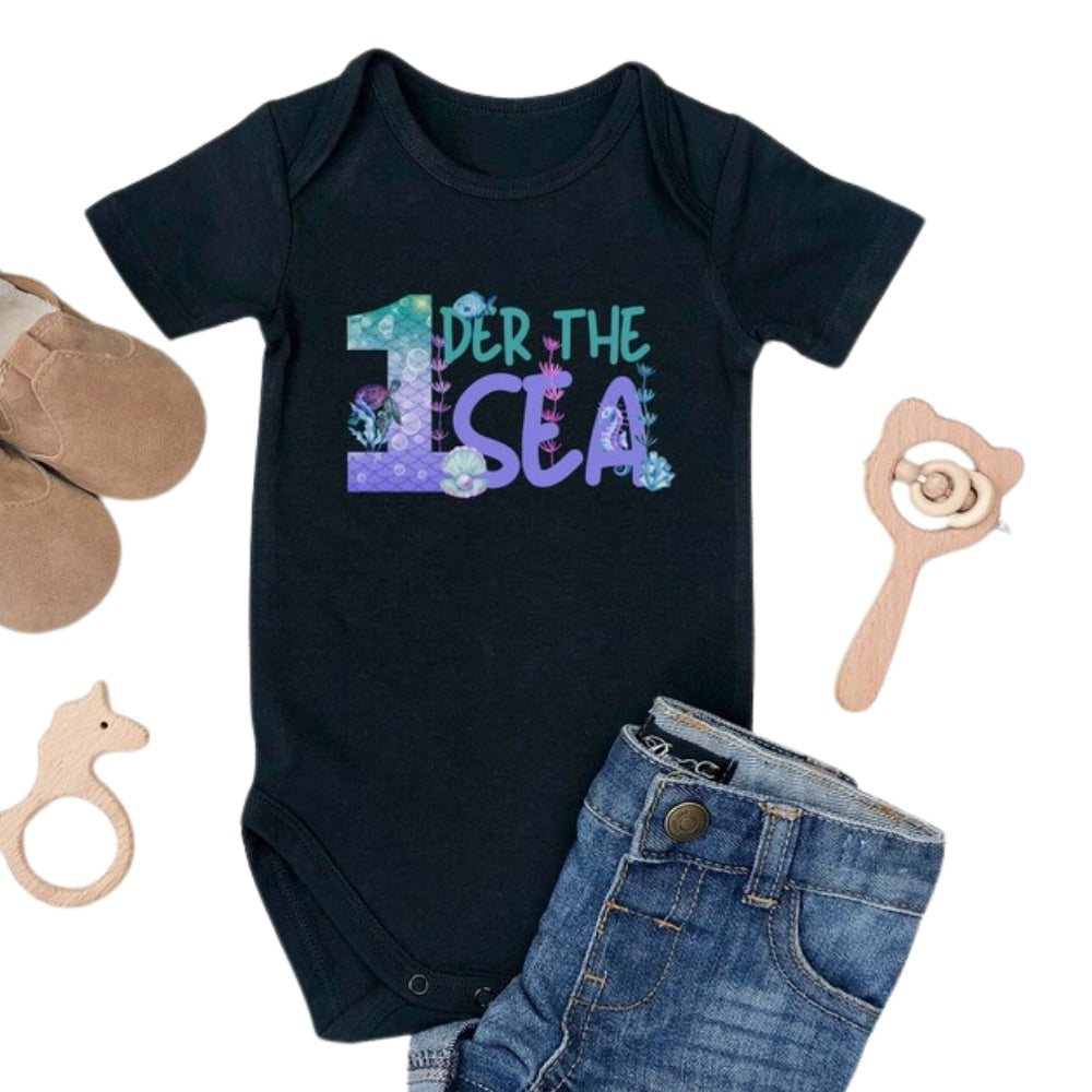 One-der The Sea Custom First Birthday Family Matching T Shirts, Custom Family 1st Birthday Shirts ET1110