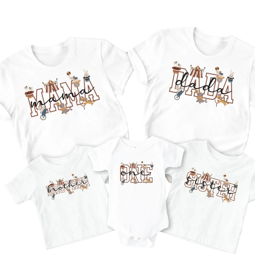 Personalized Circus Matching Family T Shirts, Custom Circus Family Matching Shirts ET0250