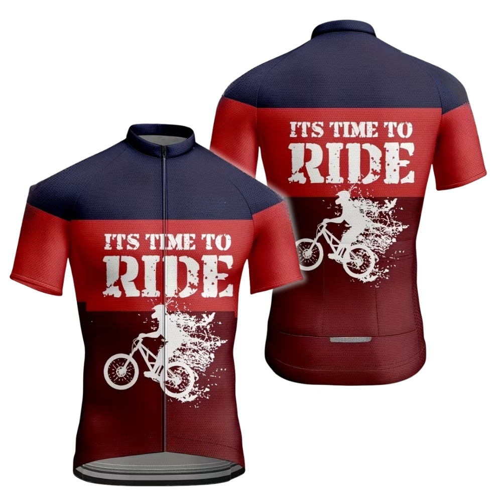 It's Time To Ride Cycling Short Sleeve Jersey Men, Funny Cycling Jerseys For Men CE0050