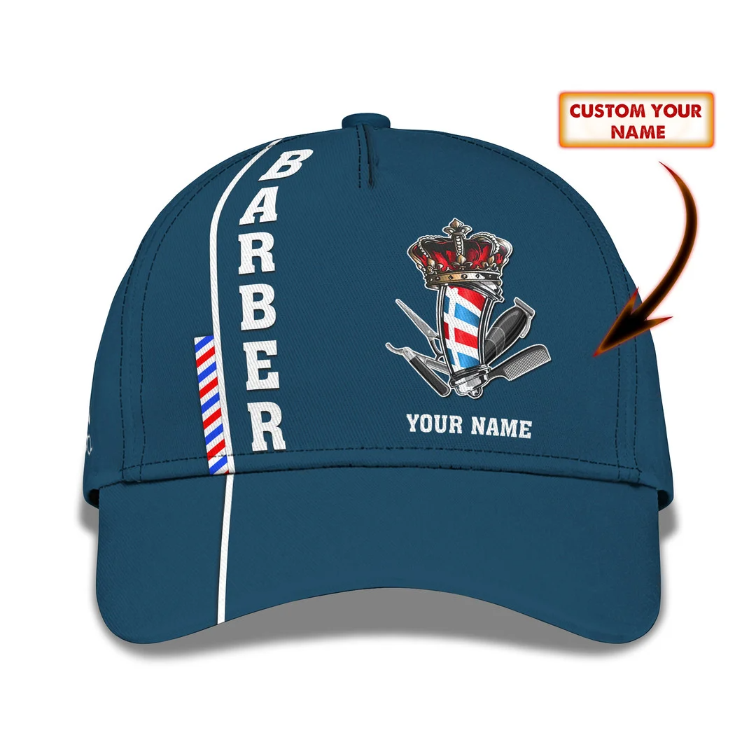 Custom Barber Shop Baseball Cap Legend Barber Tools Classic Cap CA0340