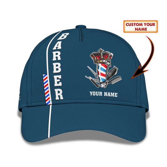 Custom Barber Shop Baseball Cap Legend Barber Tools Classic Cap CA0340