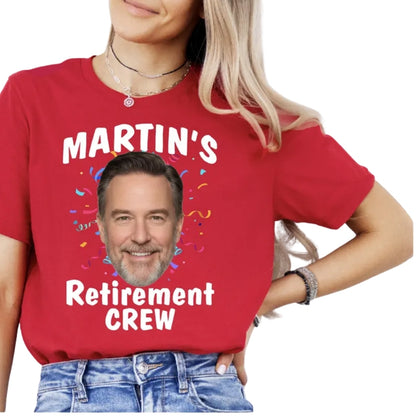 This Is My Retirement Party Custom Face Matching Retirement Crew T Shirts, Custom Photo Retired Crew Shirts ET0872