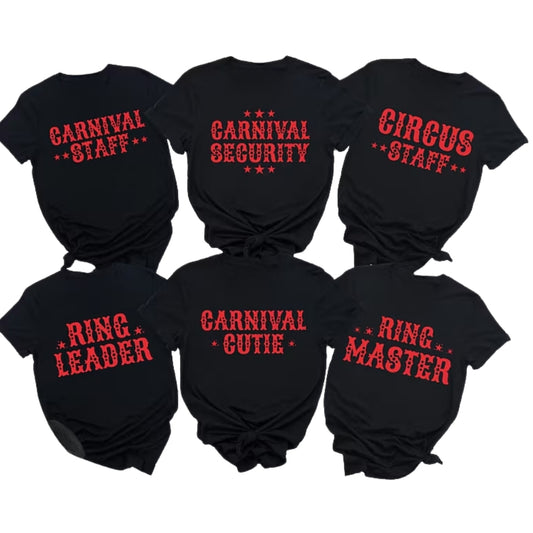 Family Matching Circus Birthday T Shirts, Circus Birthday Party Matching Shirts For Family ET0686