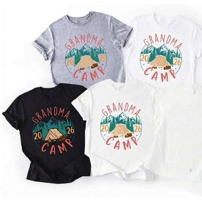 Custom Matching Grandma Camp Family T Shirt, Custom Grandma Camping Trip Matching Shirt ET0797