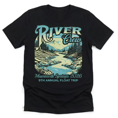 River Crew Personalized Matching Family T Shirt, Custom Family River Rafting Trip Shirts ET1314