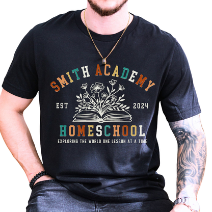 Custom Homeschool Family Matching T Shirt, Personalized Matching Homeschool Family Shirts ET1198