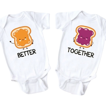 Better Together Peanut Butter Jelly Family Matching T Shirts, Foodie Family Matching Shirts ET1165