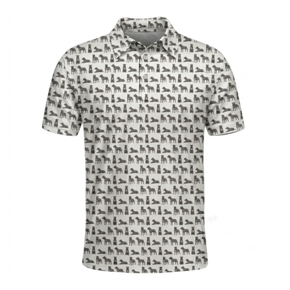 Pit Bull Men's Golf Polo Shirt, Pitbull Dog Lover Golf Shirt GZ0368