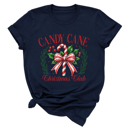 Candy Cane Christmas Club Matching T Shirt, Christmas Crew Shirts ET1056