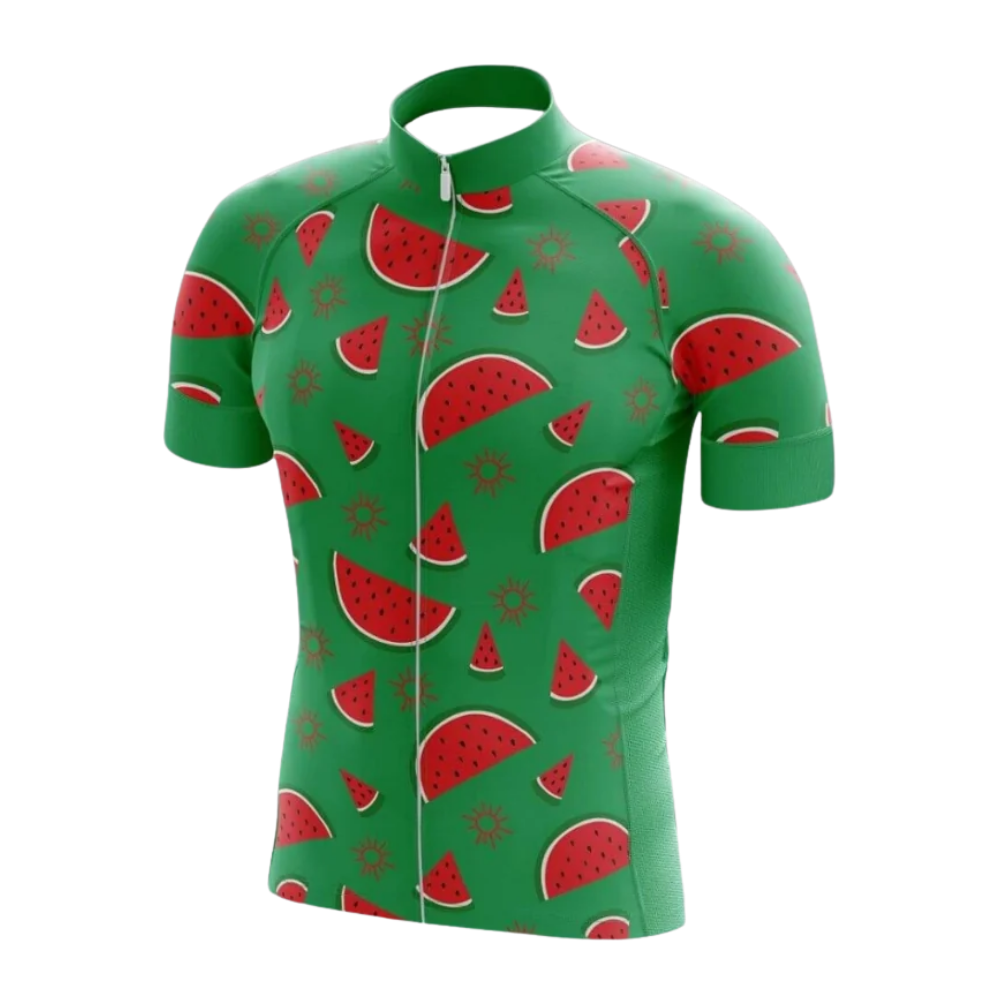 Watermelon Cycling Short Sleeve Jersey For Men, Watermelon Cycling Jersey CG0829