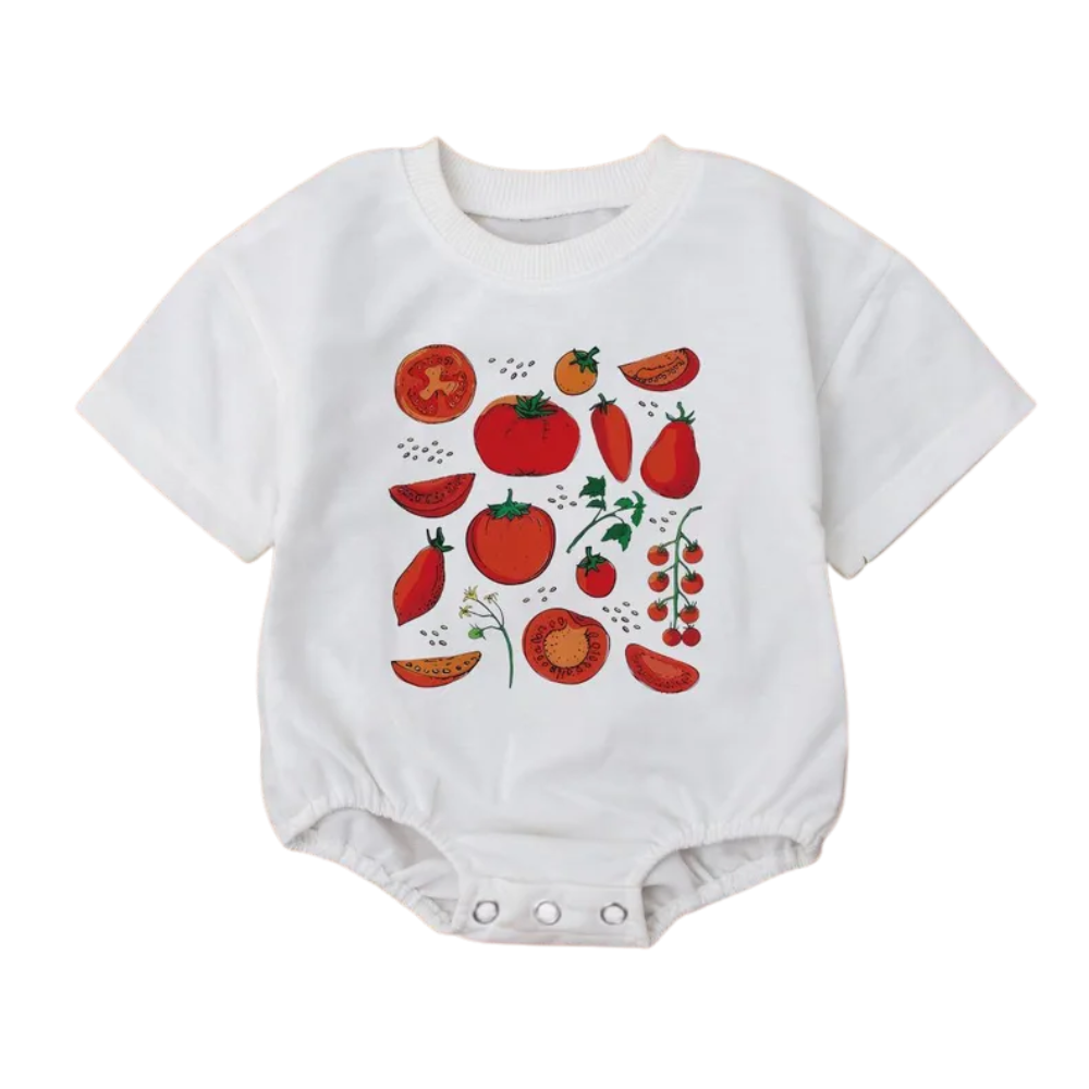 Tomato Baby T-Shirt Bubble Romper, Tomato Baby Romper BB0014