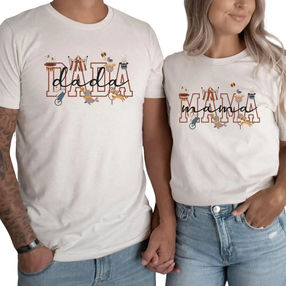 Personalized Circus Matching Family T Shirts, Custom Circus Family Matching Shirts ET0250