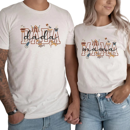 Personalized Circus Matching Family T Shirts, Custom Circus Family Matching Shirts ET0250