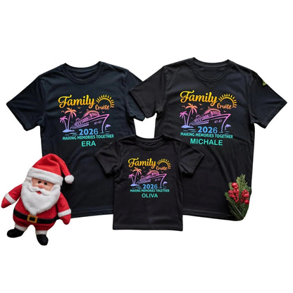 Custom Family Cruise Making Memories Together Matching T Shirts, Custom Matching Family Cruise Shirts ET0390