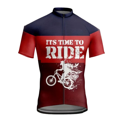 It's Time To Ride Cycling Short Sleeve Jersey Men, Funny Cycling Jerseys For Men CE0050