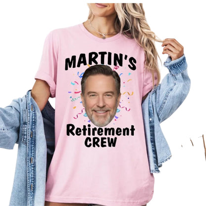 This Is My Retirement Party Custom Face Matching Retirement Crew T Shirts, Custom Photo Retired Crew Shirts ET0872