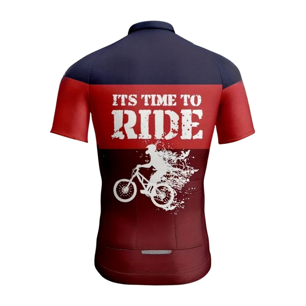 It's Time To Ride Cycling Short Sleeve Jersey Men, Funny Cycling Jerseys For Men CE0050