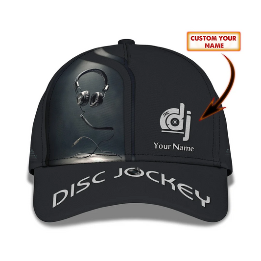 DJ Headphone 3D Baseball Cap Disc Jockey Custom Classic Cap Gift For DJ CA0338