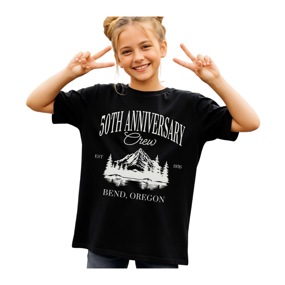 Custom 50th Anniversary Club Matching Family T Shirt, Custom Golden Wedding Anniversary Crew Shirts ET1535