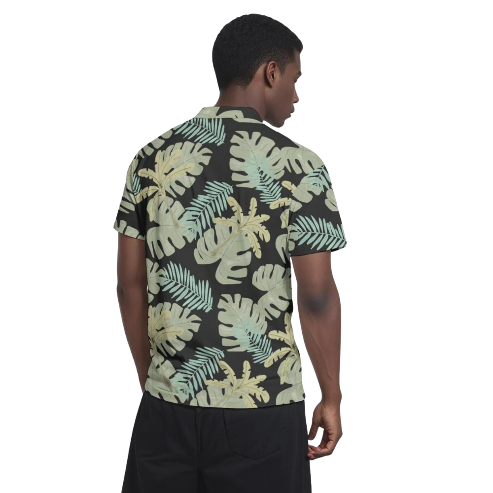 Matching Tropical Green Couple Golf Shirt, Tropical Matching Shirt For Men Women GE0524
