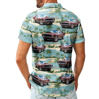 Custom Photo Car Tropical Hawaiian Shirt Mens, Custom Car Lover Hawaiian Shirts HE0599