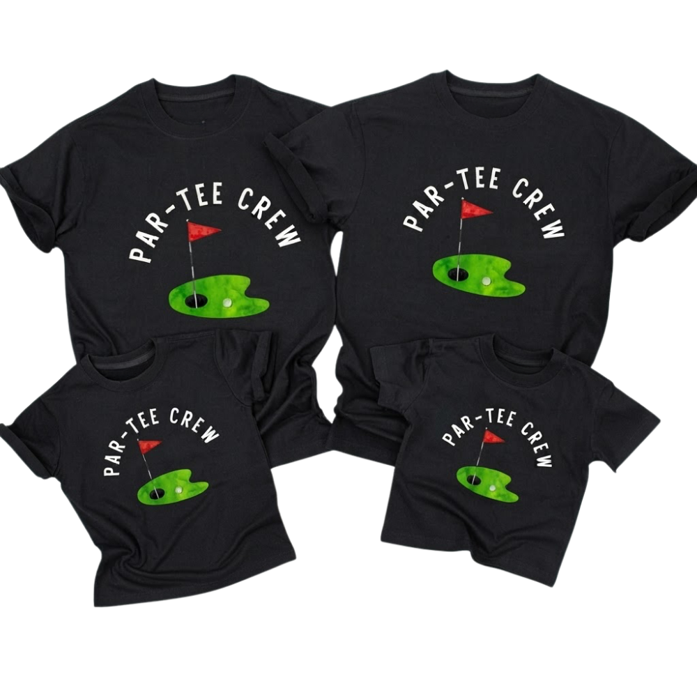 Par-Tee Crew Matching Family T Shirt, Golf Family Shirts For Birthday ET1581