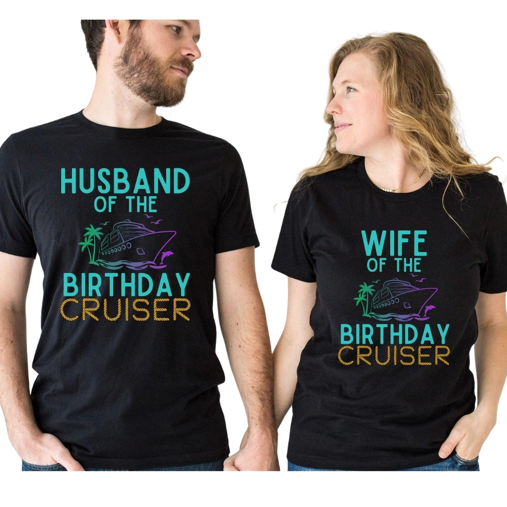Cruising Into My 80th Birthday Matching Family T Shirts, Custom 80th Birthday Cruise Matching Shirts For Family ET0393
