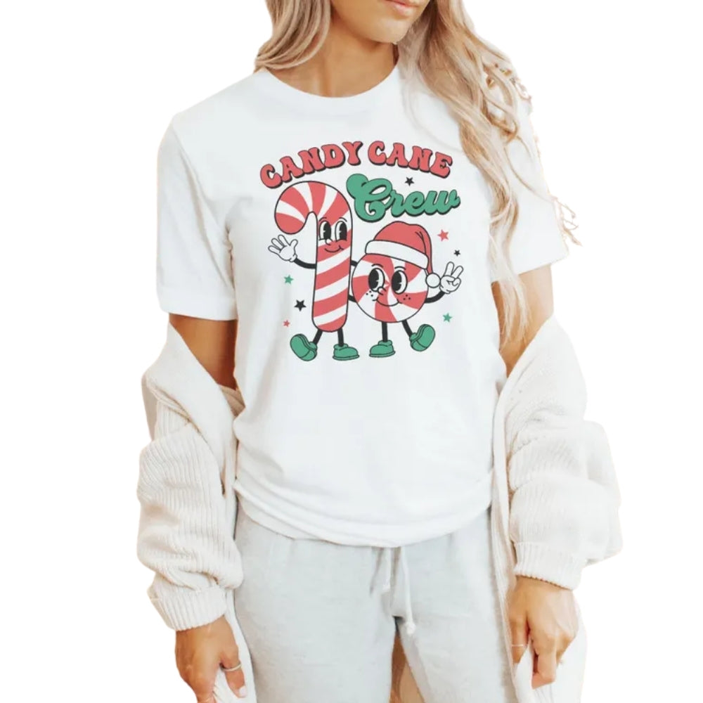 Candy Cane Crew Matching Christmas Family T Shirts, Matching Family Christmas Shirts ET0799