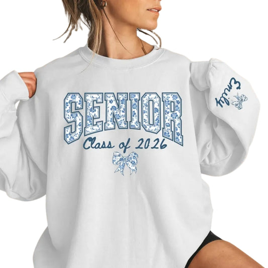 Custom Senior Class Of 2026 Sweatshirt, Custom Graduation Sweatshirt 2D0358