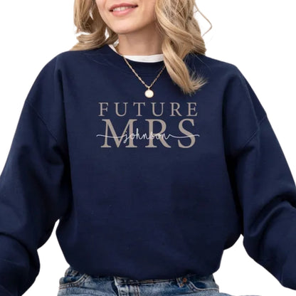 I Said Yes Custom Future Mrs Sweatshirt, Custom Engaged Sweatshirt 2D0248