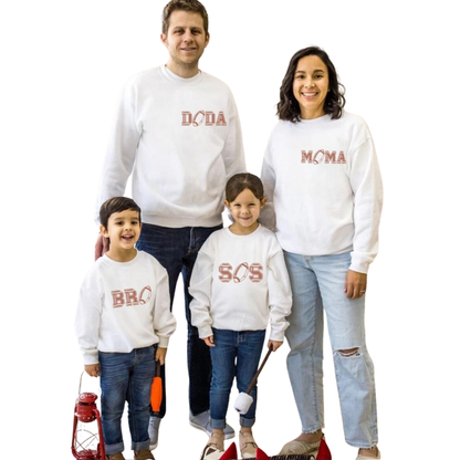 One Football First Birthday Family Matching Sweatshirt, 1st Birthday Football Family Sweatshirts ET1510