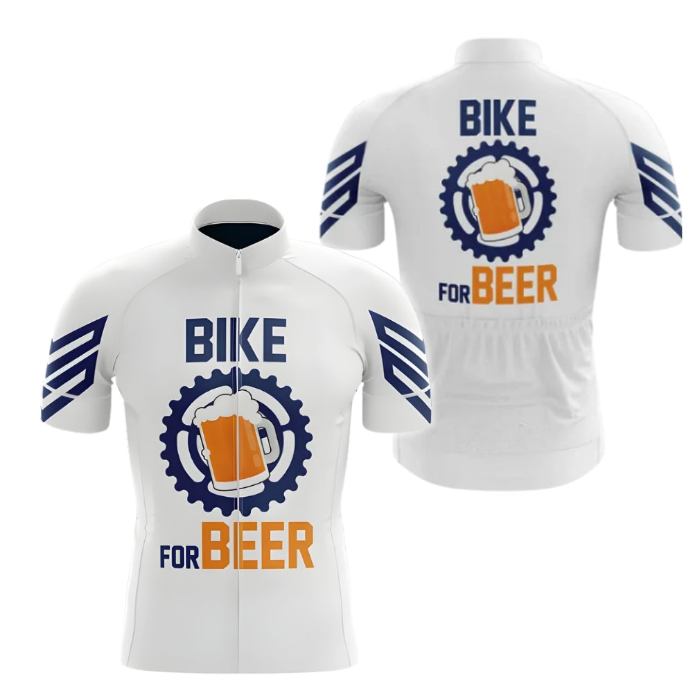 Bike For Beer Men's Cycling Jersey Short Sleeve, Beer Cycling Jerseys CZ0077