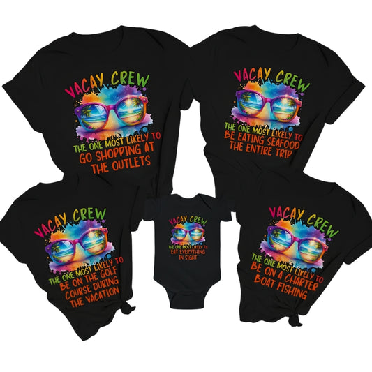 Custom Most Likely To Matching Family Beach Vacation T Shirts, Custom Funny Matching Family Vacation Shirts ET0094