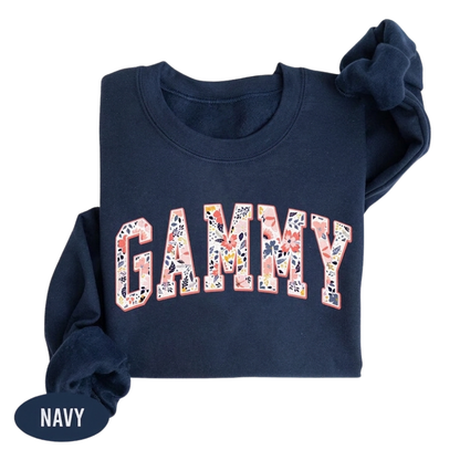 Floral Gammy Sweatshirt, Grandma Sweatshirt For Mother's Day 2D0908