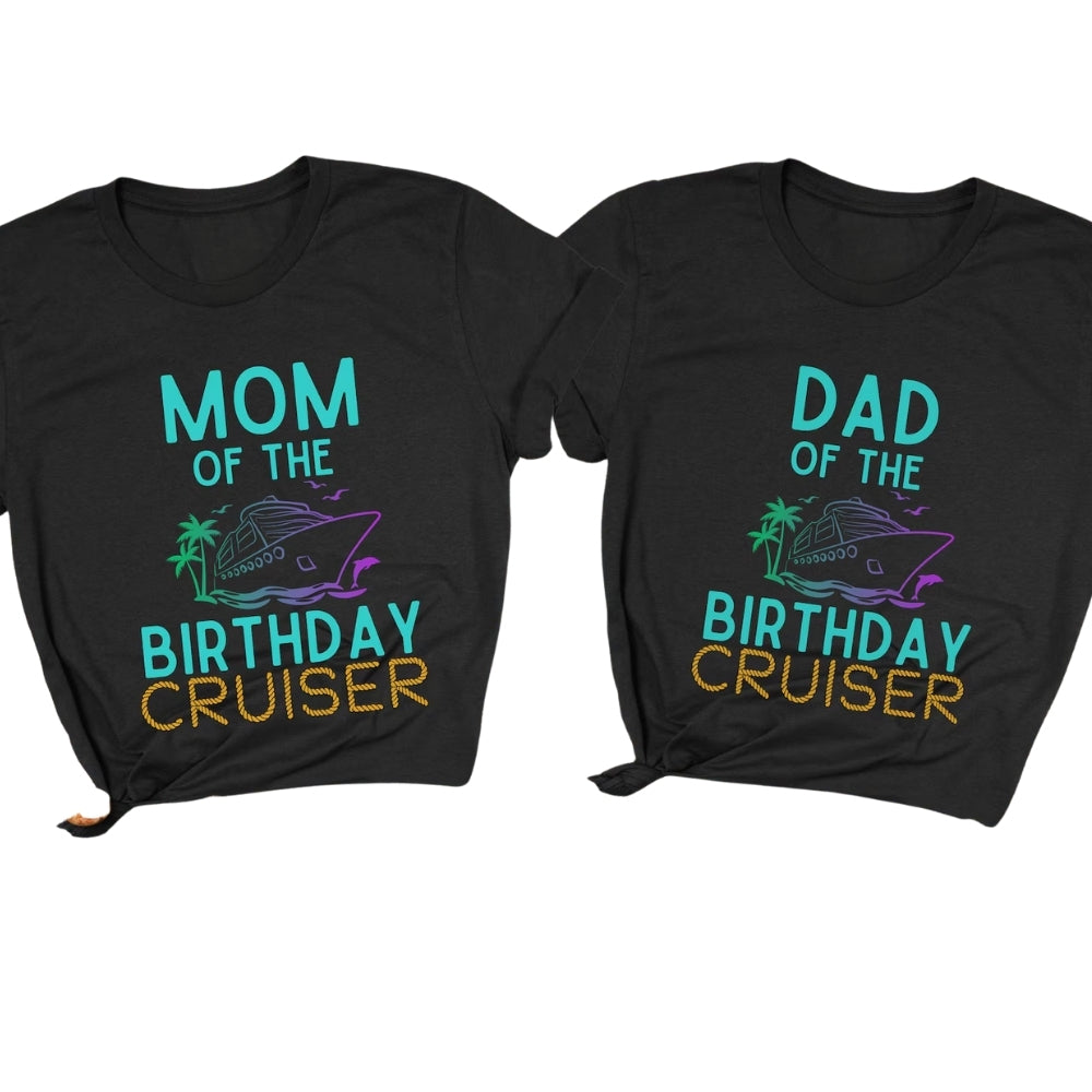 Cruising Into My 80th Birthday Matching Family T Shirts, Custom 80th Birthday Cruise Matching Shirts For Family ET0393