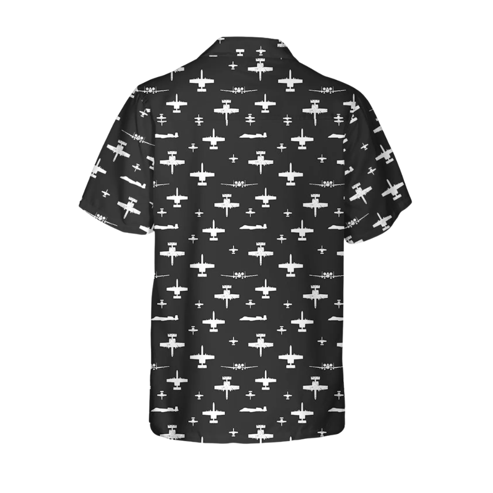 A-10 Thunderbolt Airplane Hawaiian Shirt For Men, Military Aviation Hawaiian Shirts HE0251