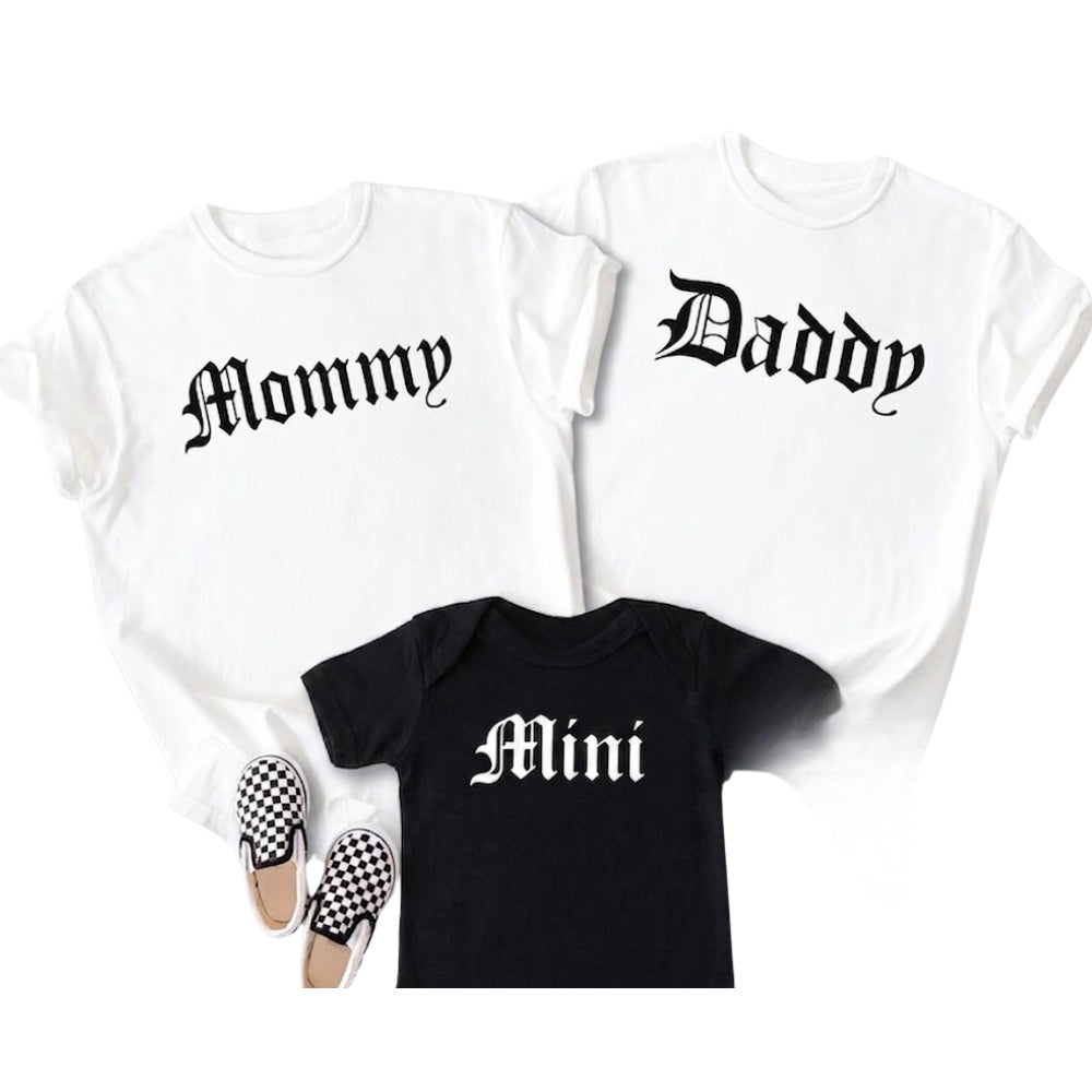 Personalized Family Matching T Shirts, Custom Titles Matching Shirts For Family ET1112