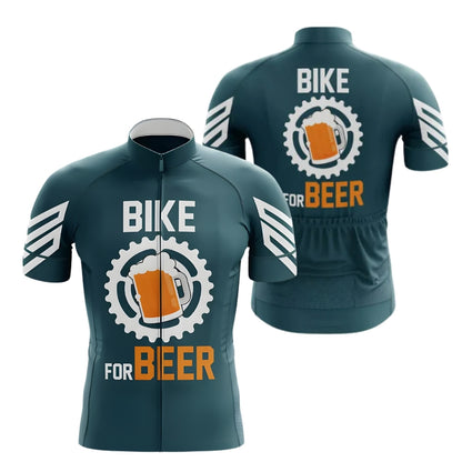 Bike For Beer Men's Cycling Jersey Short Sleeve, Beer Cycling Jerseys CZ0077
